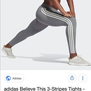 Adidas three stripe tights